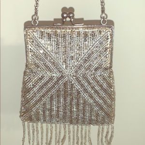 Silver Coin Mini Purse